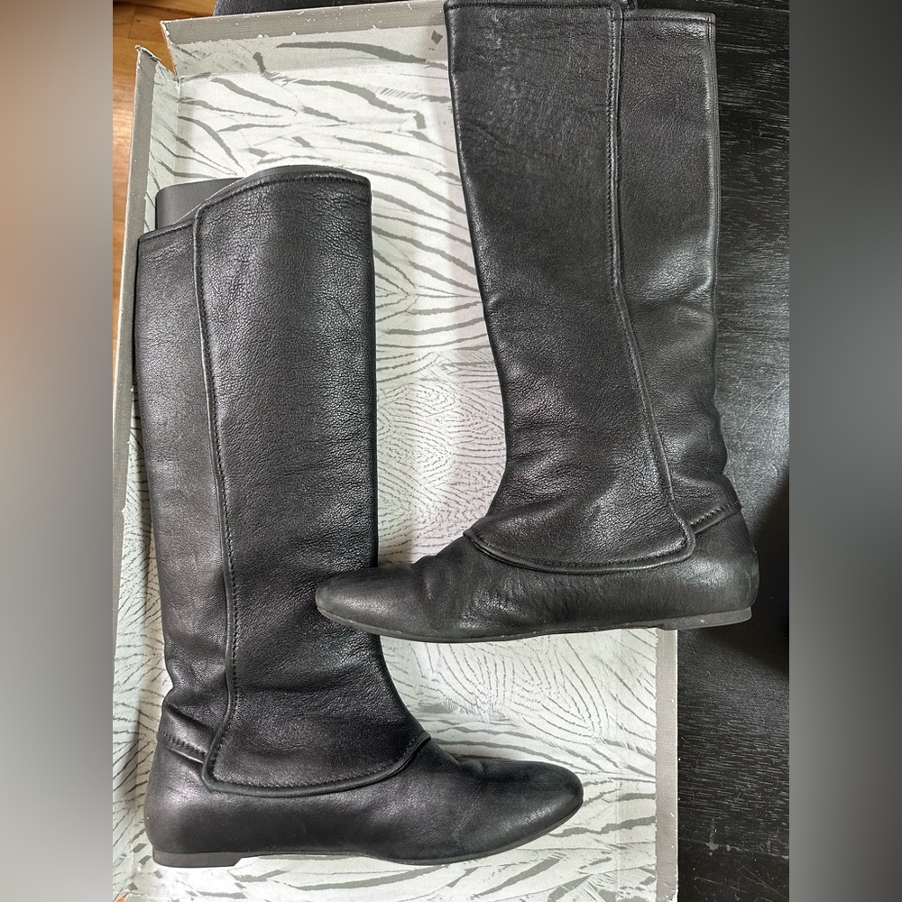 alexander mcqueen knee high boots